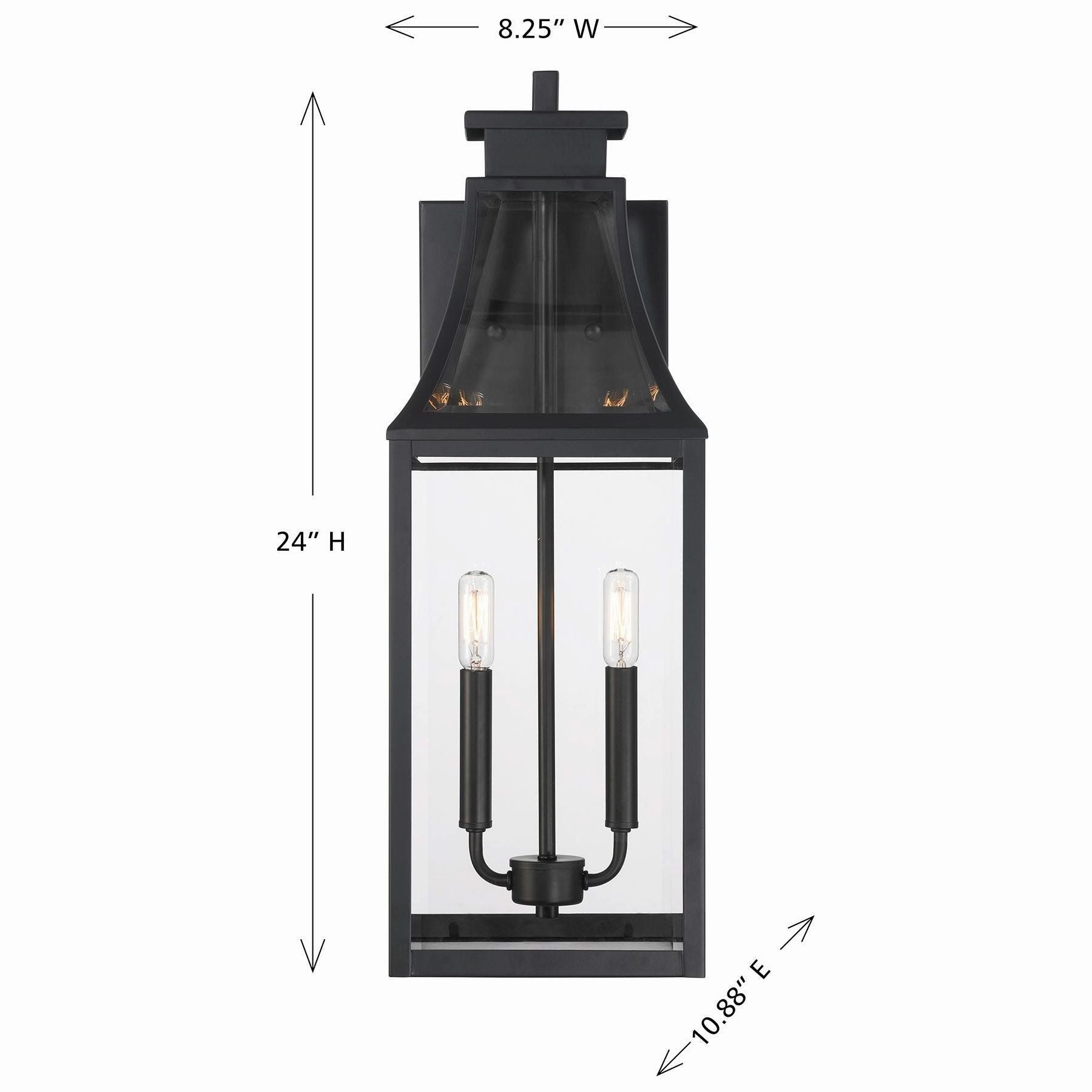 Emery 2-Light Outdoor Wall Lantern