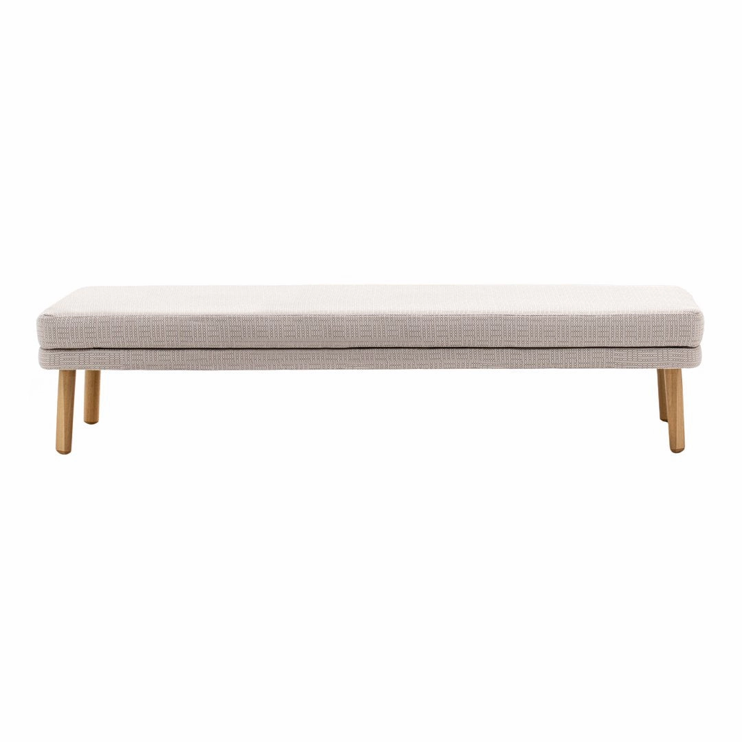 Emma Sunlounger 23660 - Wood BasePatio reclining sun chair