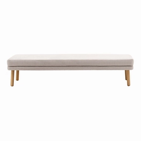 Emma Sunlounger 23660 - Wood BasePatio reclining sun chair