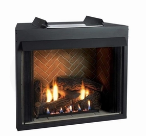 Empire White Mountain Hearth 36" Breckenridge Select Vent-Free Firebox VFS36FB0Fstone-look outdoor patio fireplace
