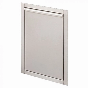 Empire White Mountain Hearth Carol Rose Outdoor Fire Pit, Linear 48-inch Stainless Steel Tilt-out Propane Tank Door Accessory BBAFireproof mat for under fire pit