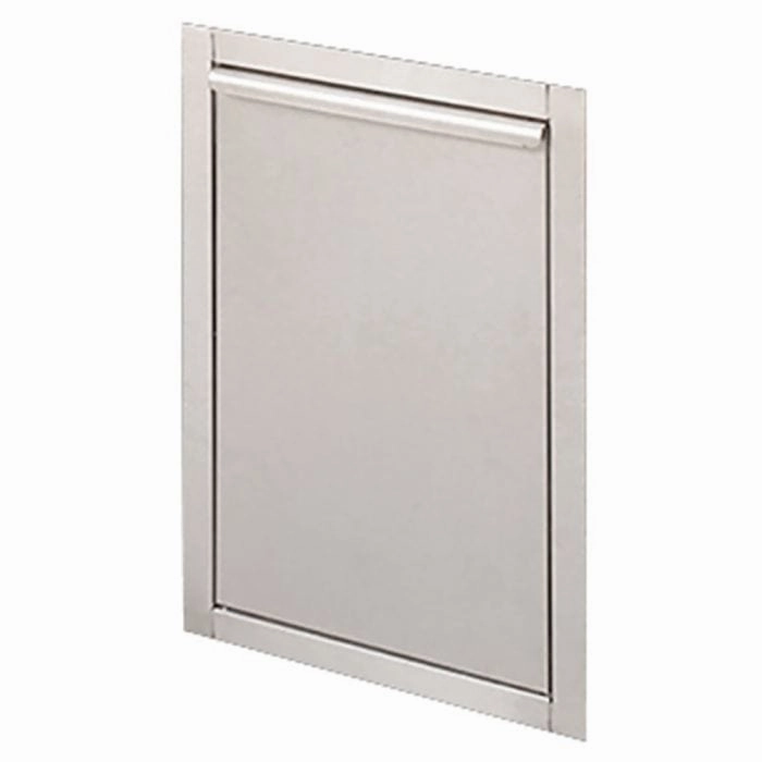 Empire White Mountain Hearth Carol Rose Outdoor Fire Pit, Linear 48-inch Stainless Steel Tilt-out Propane Tank Door Accessory BBAFireproof mat for under fire pit