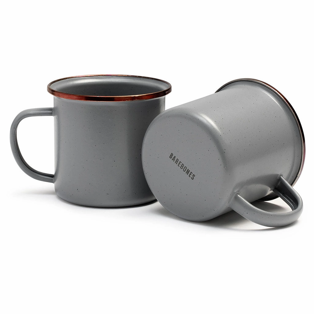 Enamel Cups | Set of 2 durable outdoor garden light fixtures