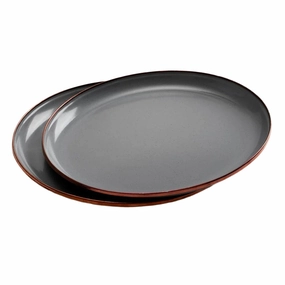 Enamel Plates | Set of 2 durable outdoor garden light fixtures