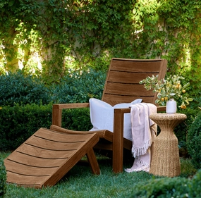 Endecott Adirondack Chair/Chair & Ottoman Setweatherproof teak dining table and chairs