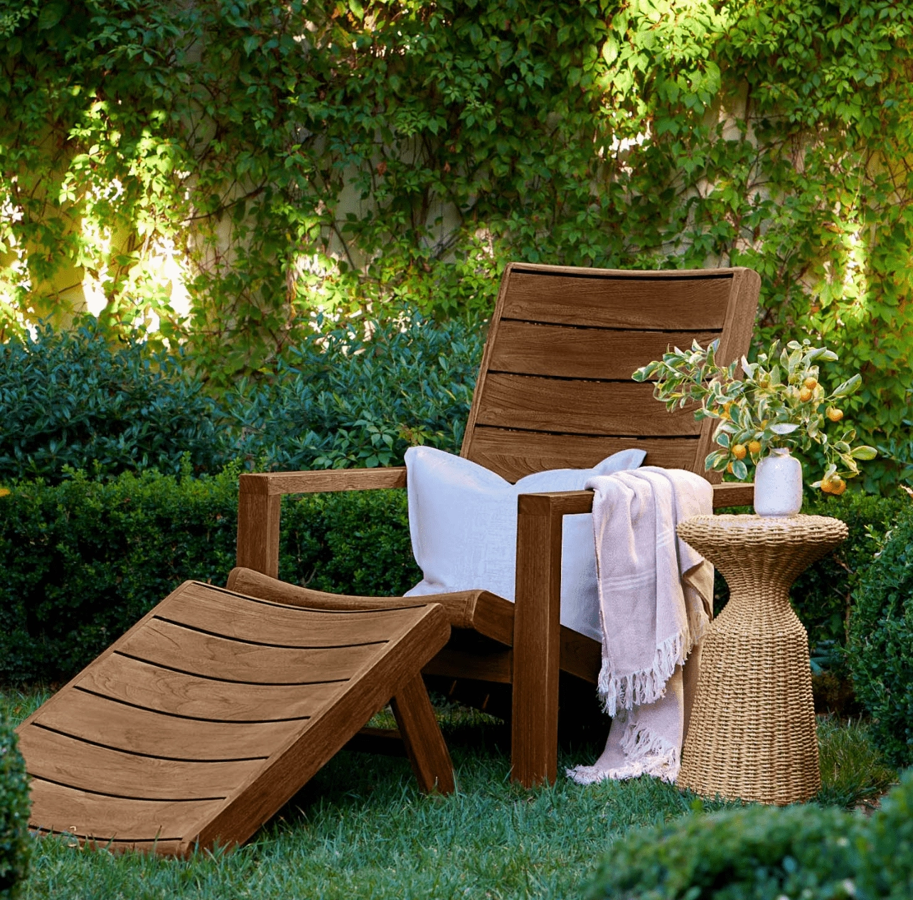 Endecott Adirondack Chair/Chair & Ottoman Setweatherproof teak dining table and chairs