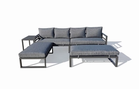 Endless Shores 5-Piece Modular Outdoor Conversation Set - Greyoutdoor patio furniture set