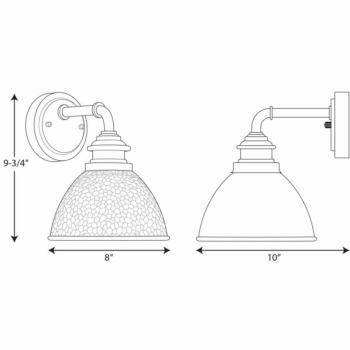 Englewood One Light Wall Lantern Black