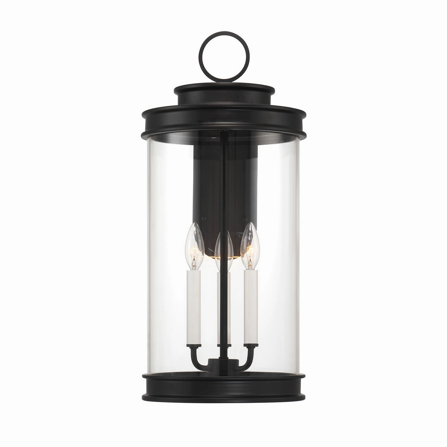 Englewood Three Light Outdoor Wall Lantern Matte Black