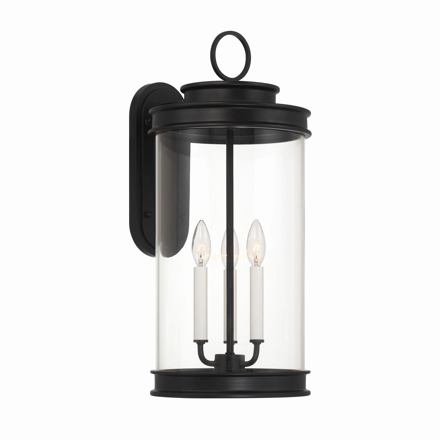 Englewood Three Light Outdoor Wall Lantern Matte Black