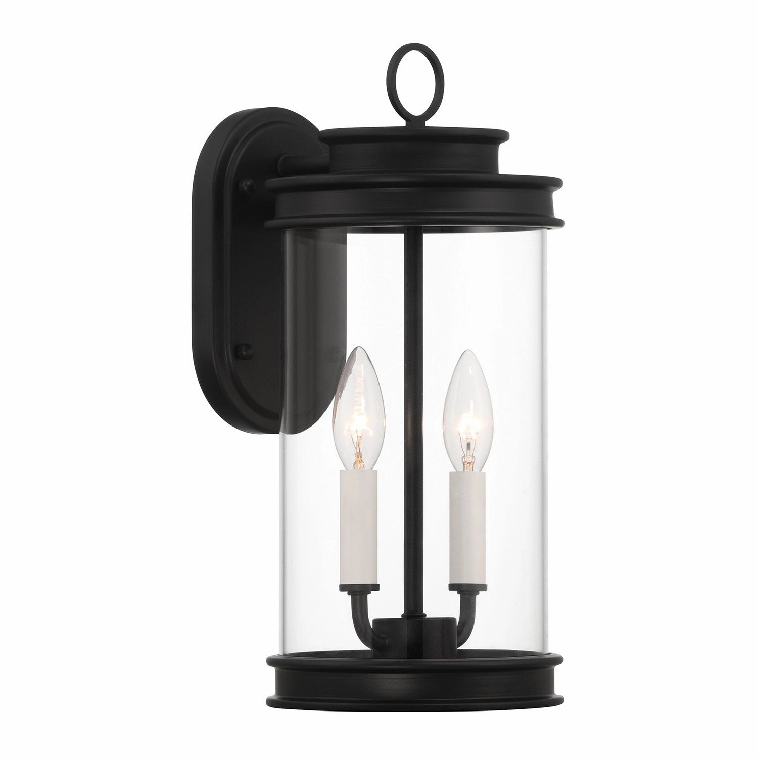 Englewood Two Light Outdoor Wall Lantern Matte Black