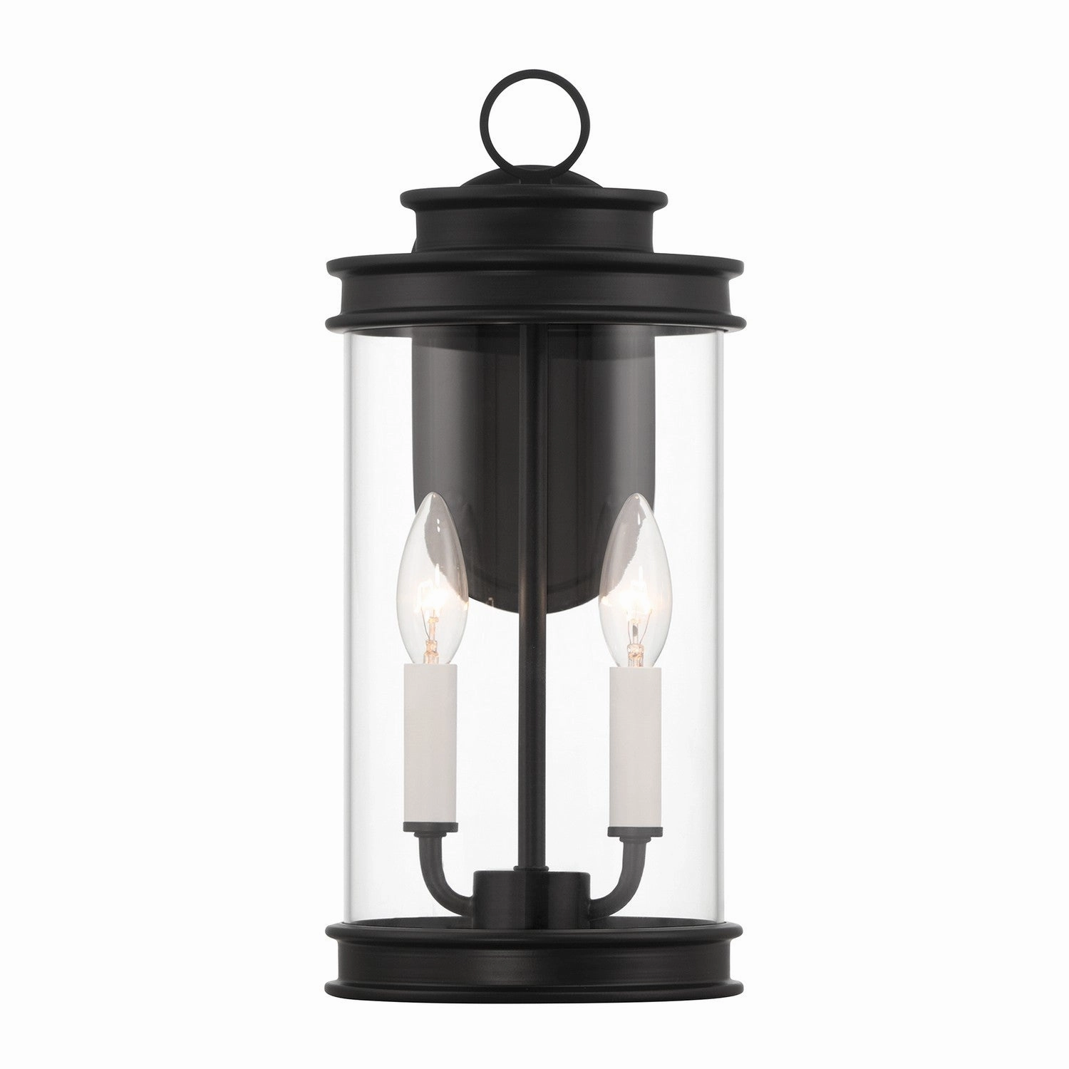 Englewood Two Light Outdoor Wall Lantern Matte Black