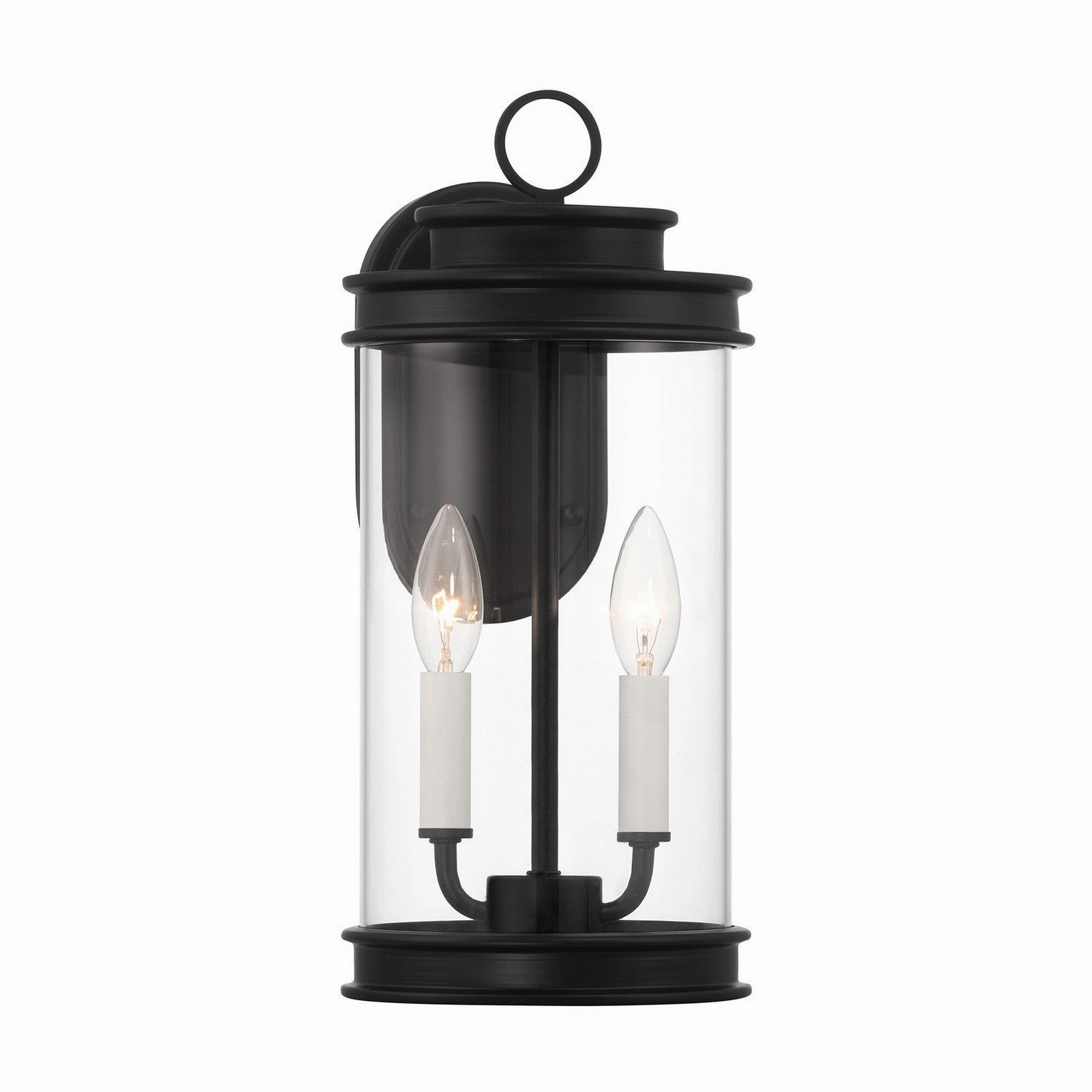Englewood Two Light Outdoor Wall Lantern Matte BlackOutdoor wall sconces with motion sensor