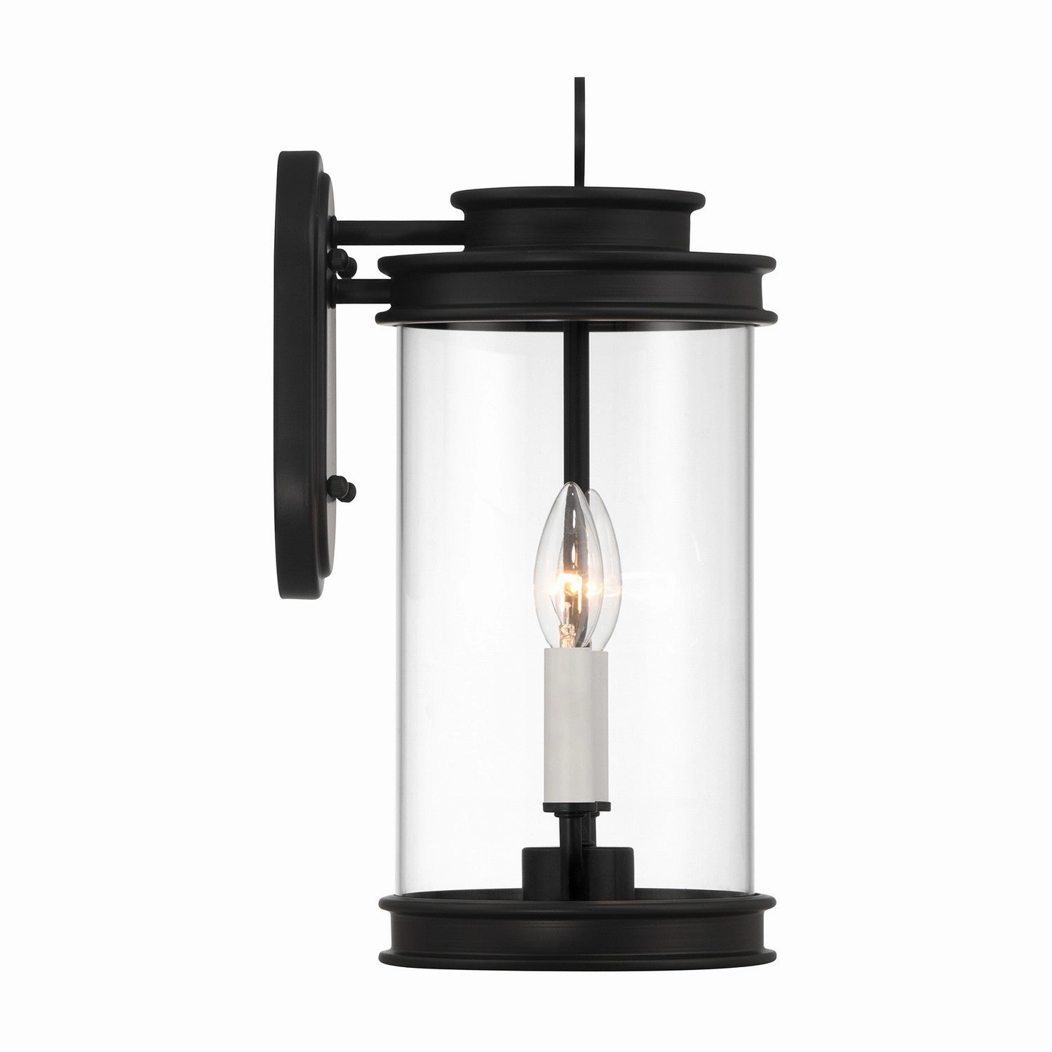 Englewood Two Light Outdoor Wall Lantern Matte Black