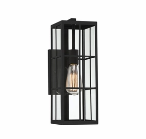 Ericson One Light Outdoor Wall Lantern Matte BlackOutdoor wall sconces with motion sensor