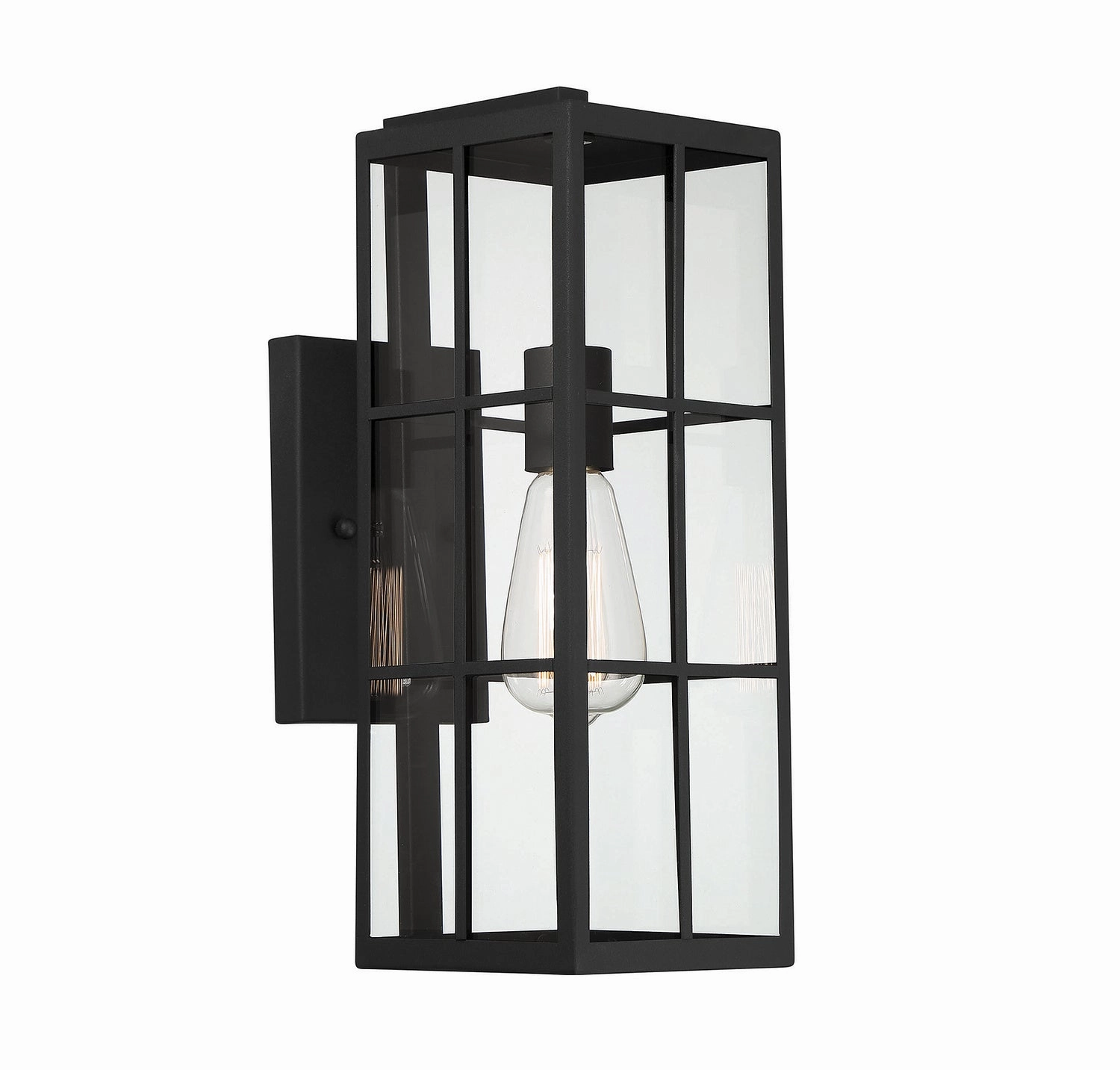 Ericson One Light Outdoor Wall Lantern Matte Black