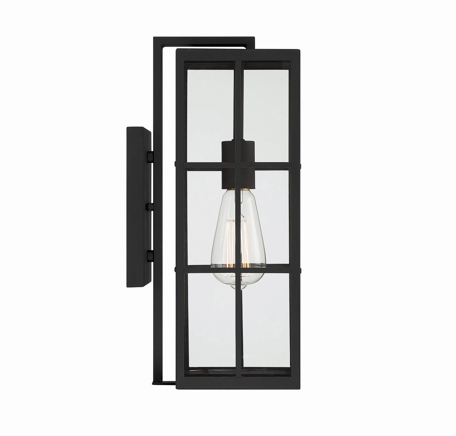 Ericson One Light Outdoor Wall Lantern Matte Black