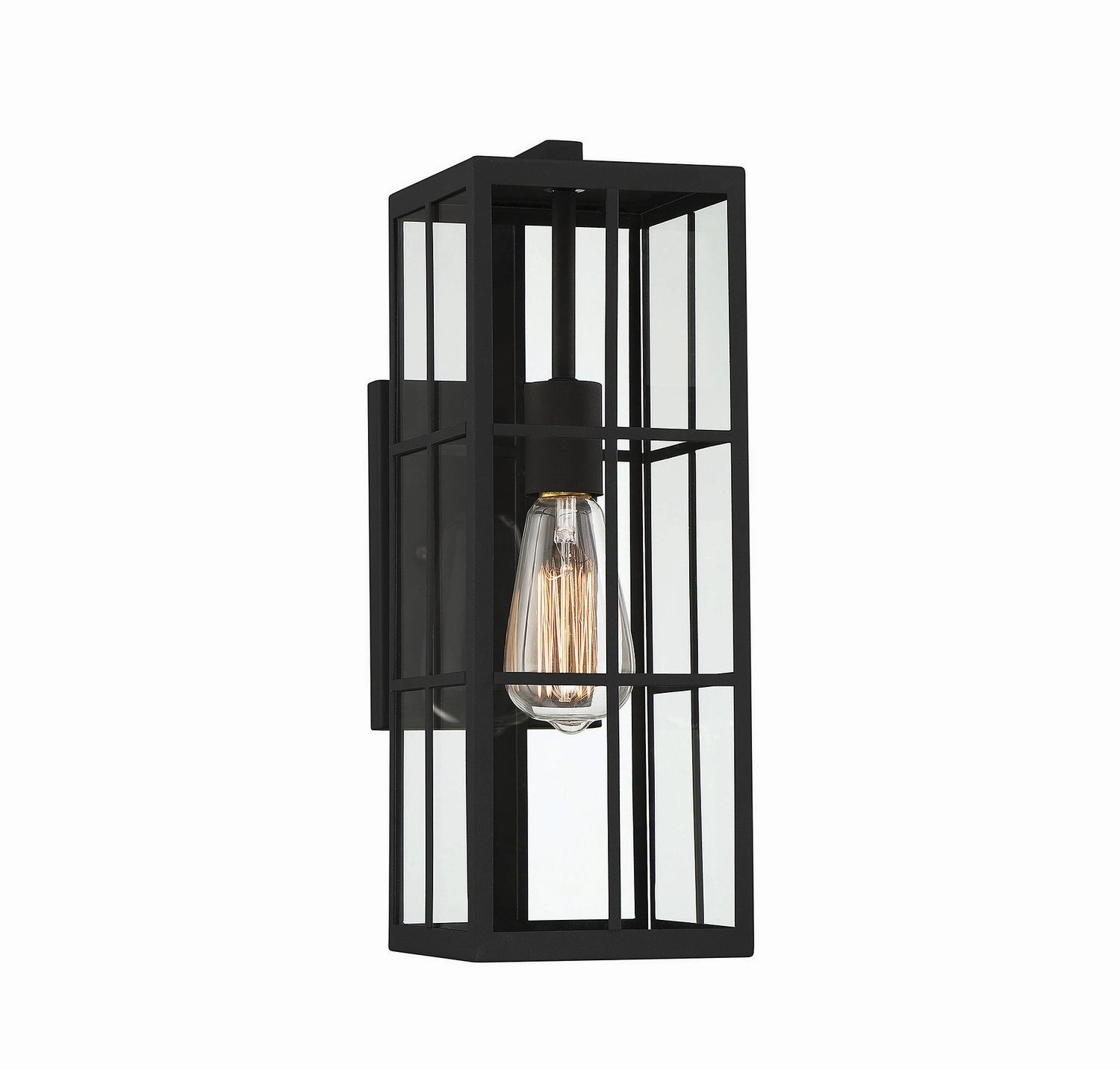 Ericson One Light Outdoor Wall Lantern Matte BlackOutdoor wall sconces with motion sensor
