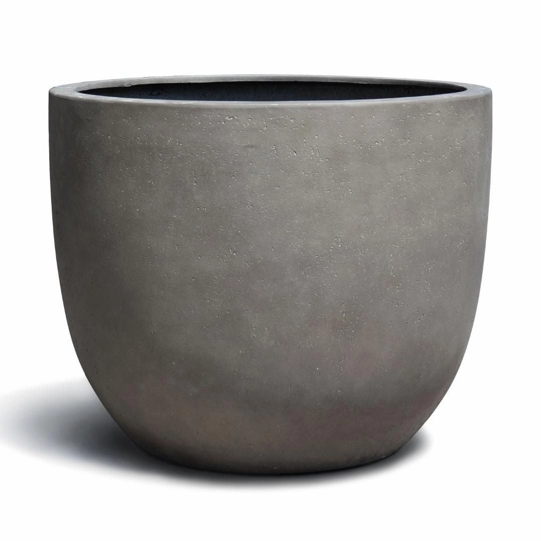 Eschbach Egg Pot - Concrete Grey hanging garden planters for small spaces