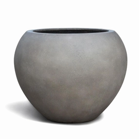 Eschbach Global Pot - Concrete Grey hanging garden planters for small spaces