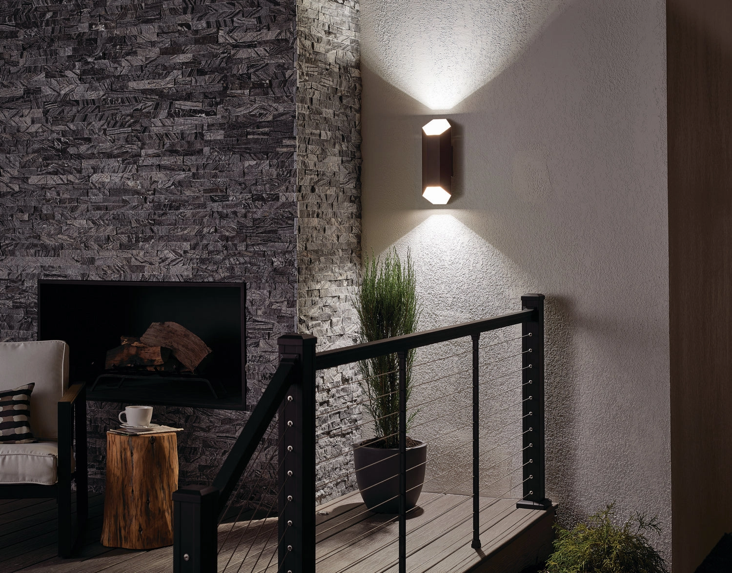 Estella LED Outdoor Wall Mount Textured Architectural Bronze
