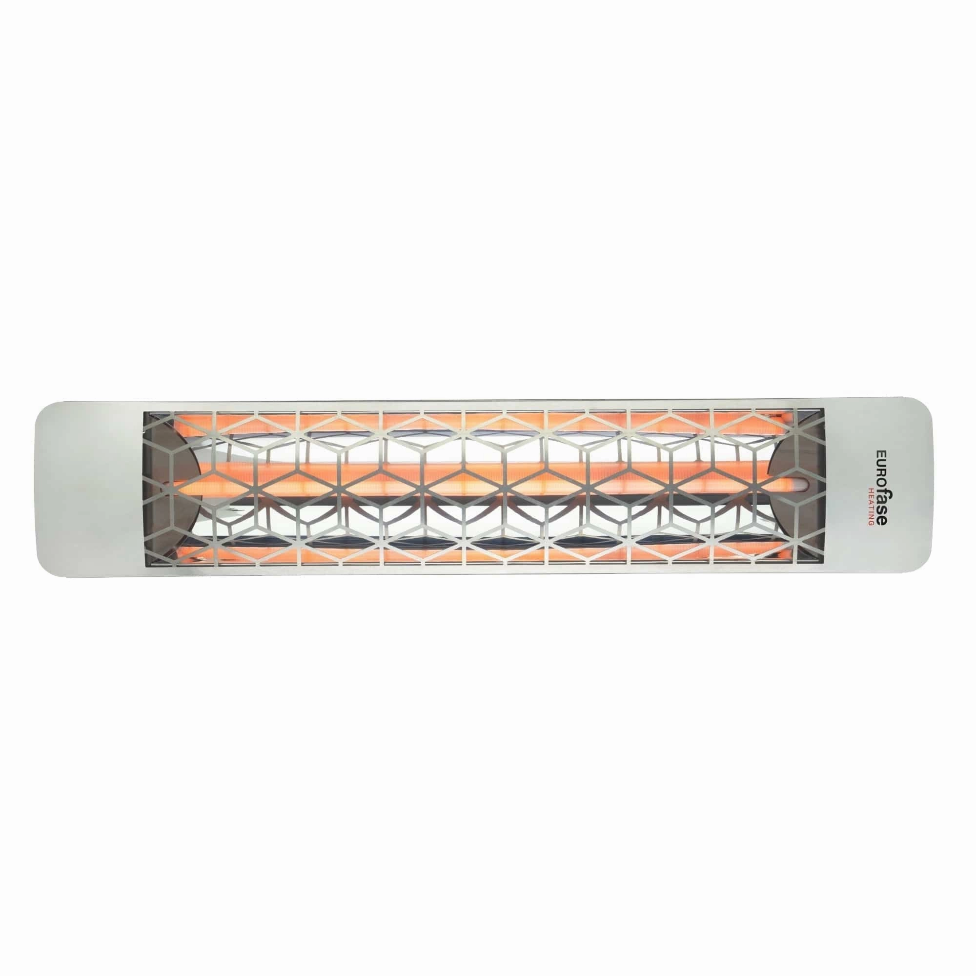 Eurofase EF20 Series 39-inch Black Stainless Steel Single Element 2000 Watt 208V Electric Patio Heater with Decor Plate