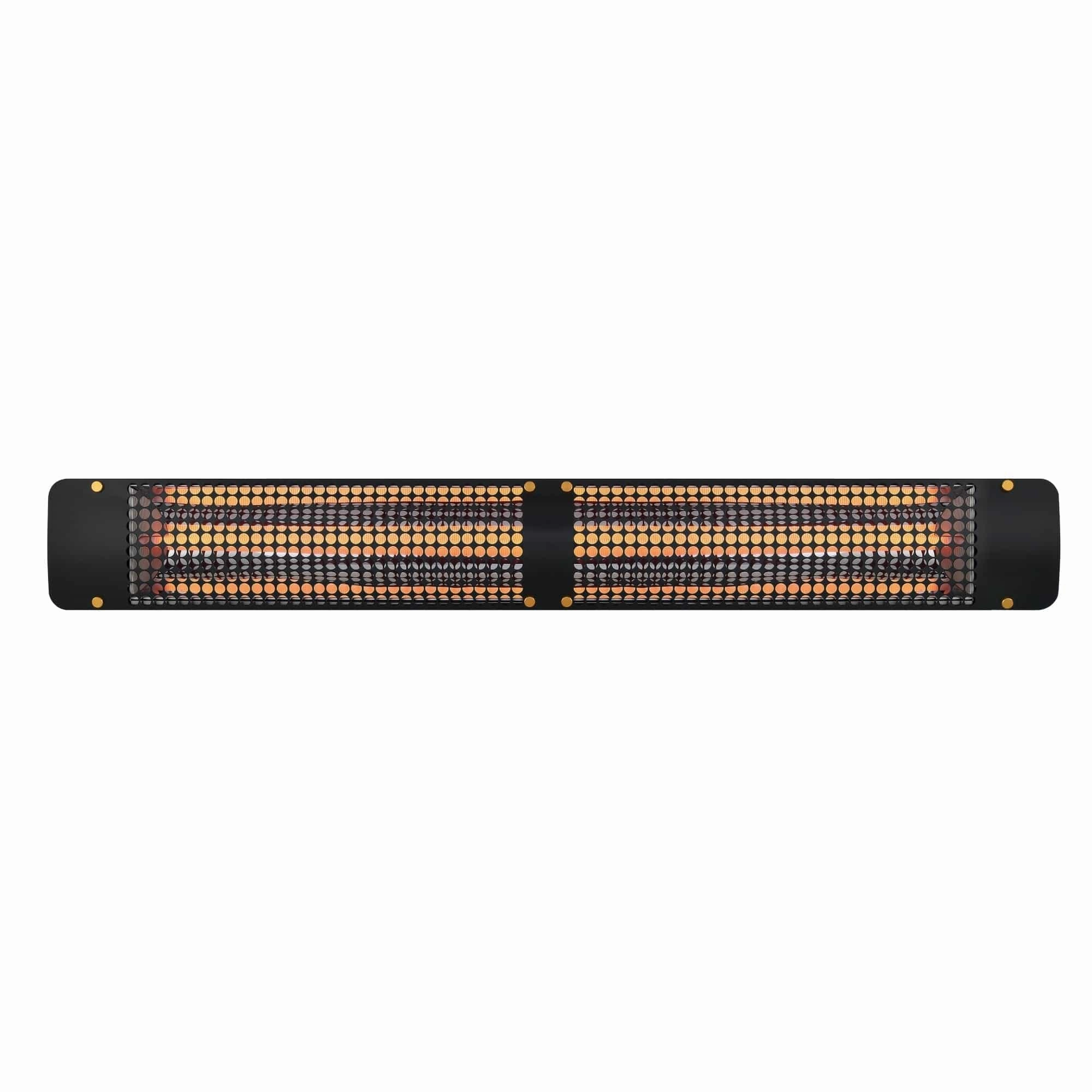 Eurofase EF20 Series 39-inch Black Stainless Steel Single Element 2000 Watt 240V Electric Patio Heater with Decor Plate