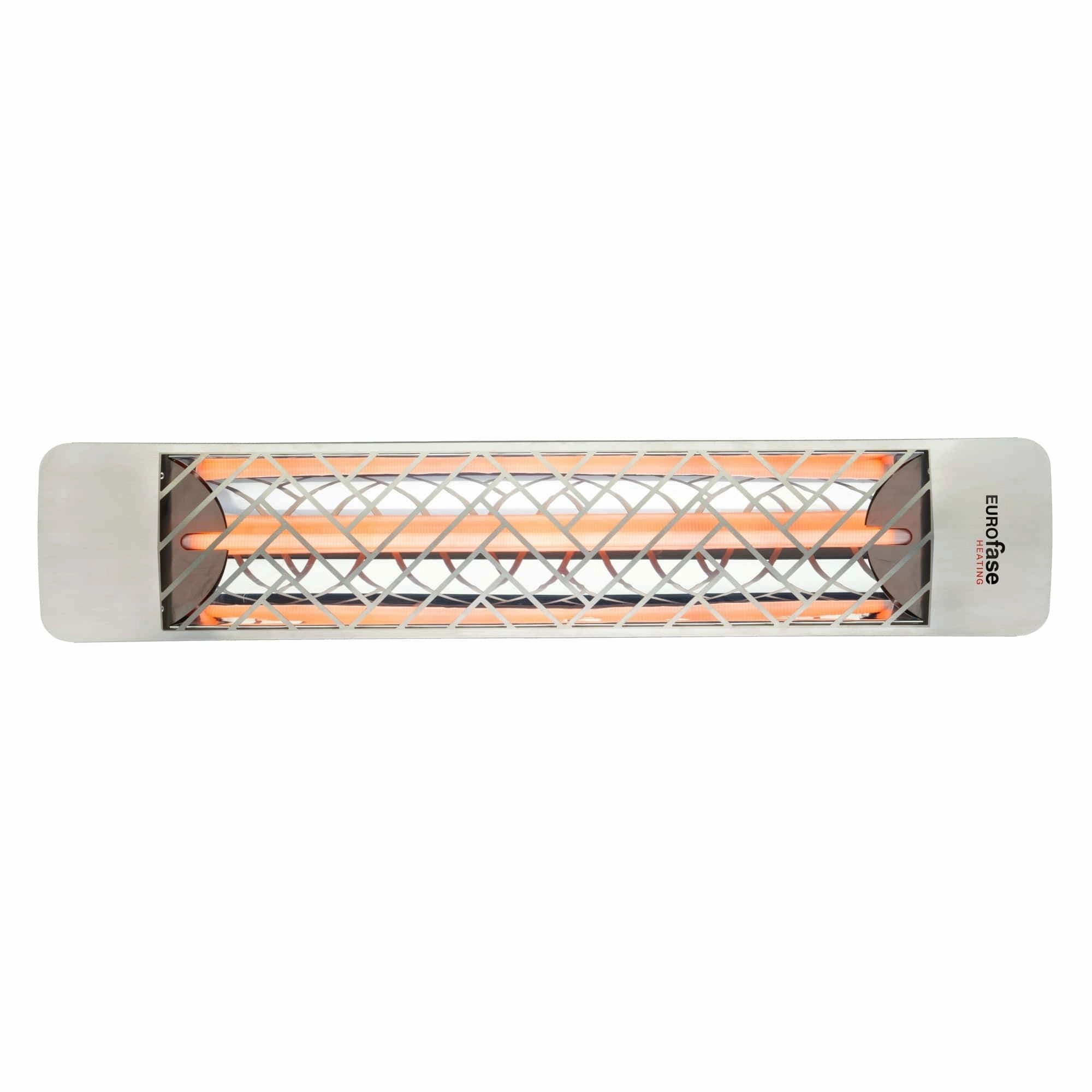 Eurofase EF20 Series 39-inch Stainless Steel Single Element 2000 Watt 277V Electric Patio Heater with Decor Plateweatherproof outdoor heater