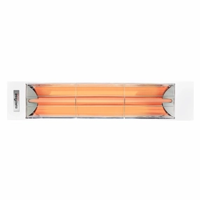 Eurofase EF20 Series 39-inch White Stainless Steel Single Element 2000 Watt Electric Patio Heaterweatherproof outdoor heater