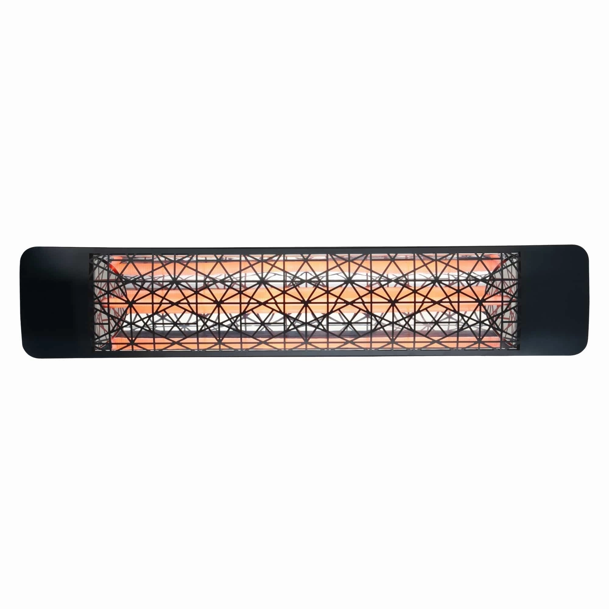 Eurofase EF25 Series 39-inch Black Stainless Steel Single Element 2500 Watt 240V Electric Patio Heater with Decor Plate