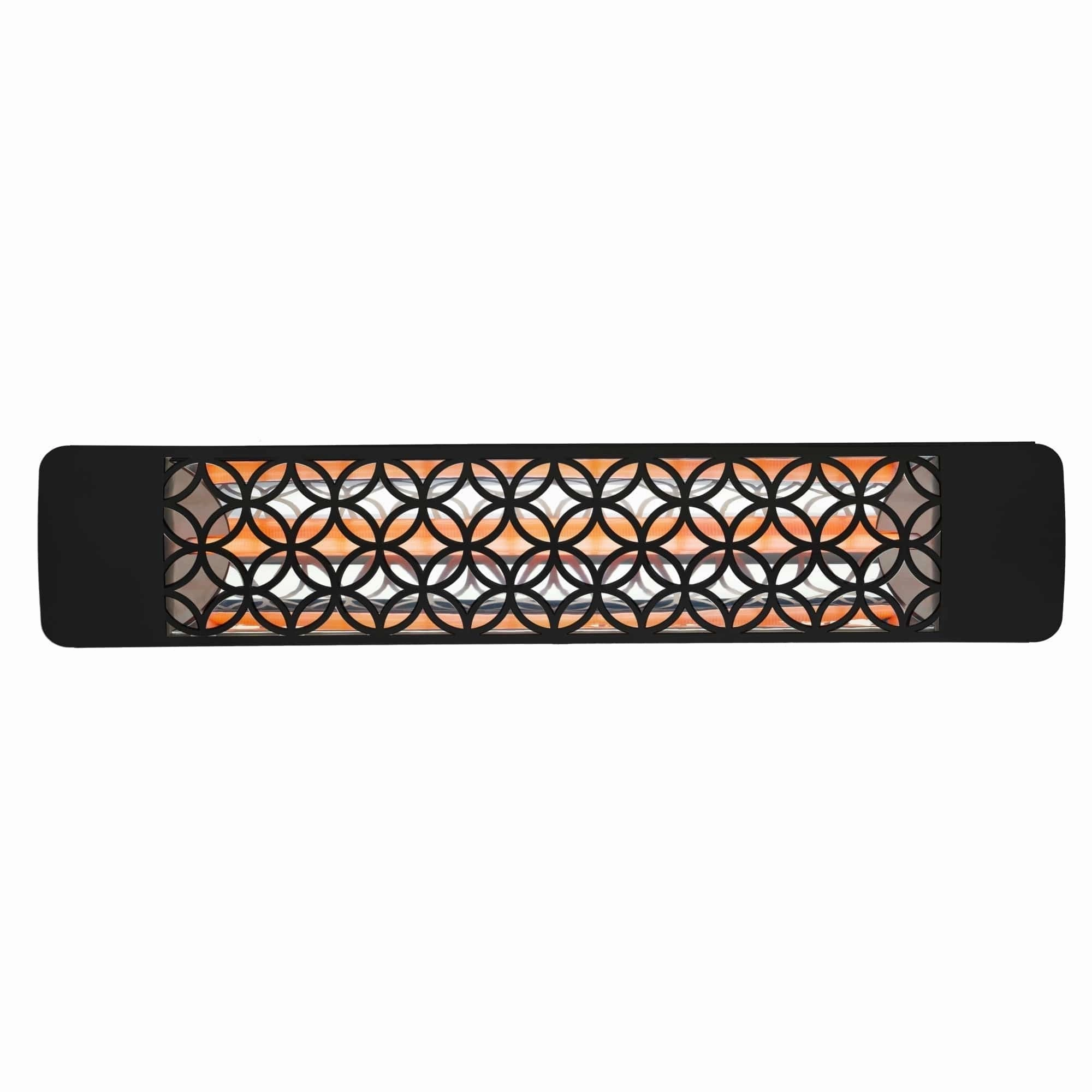 Eurofase EF25 Series 39-inch Black Stainless Steel Single Element 2500 Watt 240V Electric Patio Heater with Decor Plateweatherproof outdoor heater