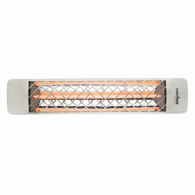 Eurofase EF25 Series 39-inch Stainless Steel Single Element 2500 Watt 208V Electric Patio Heater with Decor Plateweatherproof outdoor heater