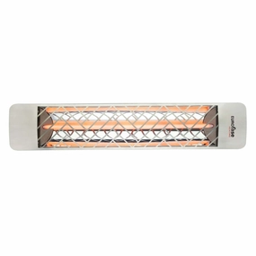 Eurofase EF25 Series 39-inch Stainless Steel Single Element 2500 Watt 240V Electric Patio Heater with Decor Plateweatherproof outdoor heater