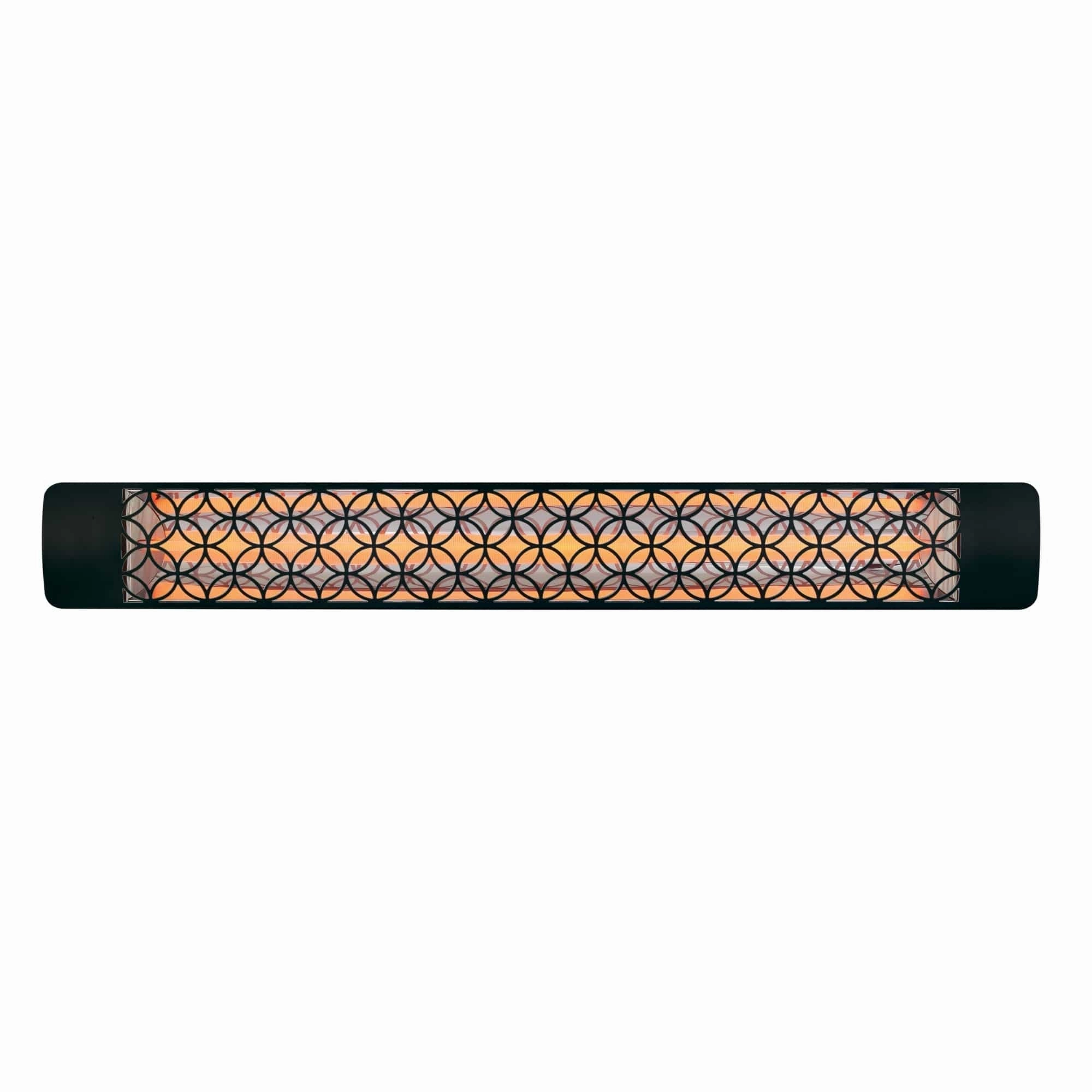 Eurofase EF30 Series 61-inch Black Stainless Steel Single Element 3000 Watt 208V Electric Patio Heater with Decor Plate