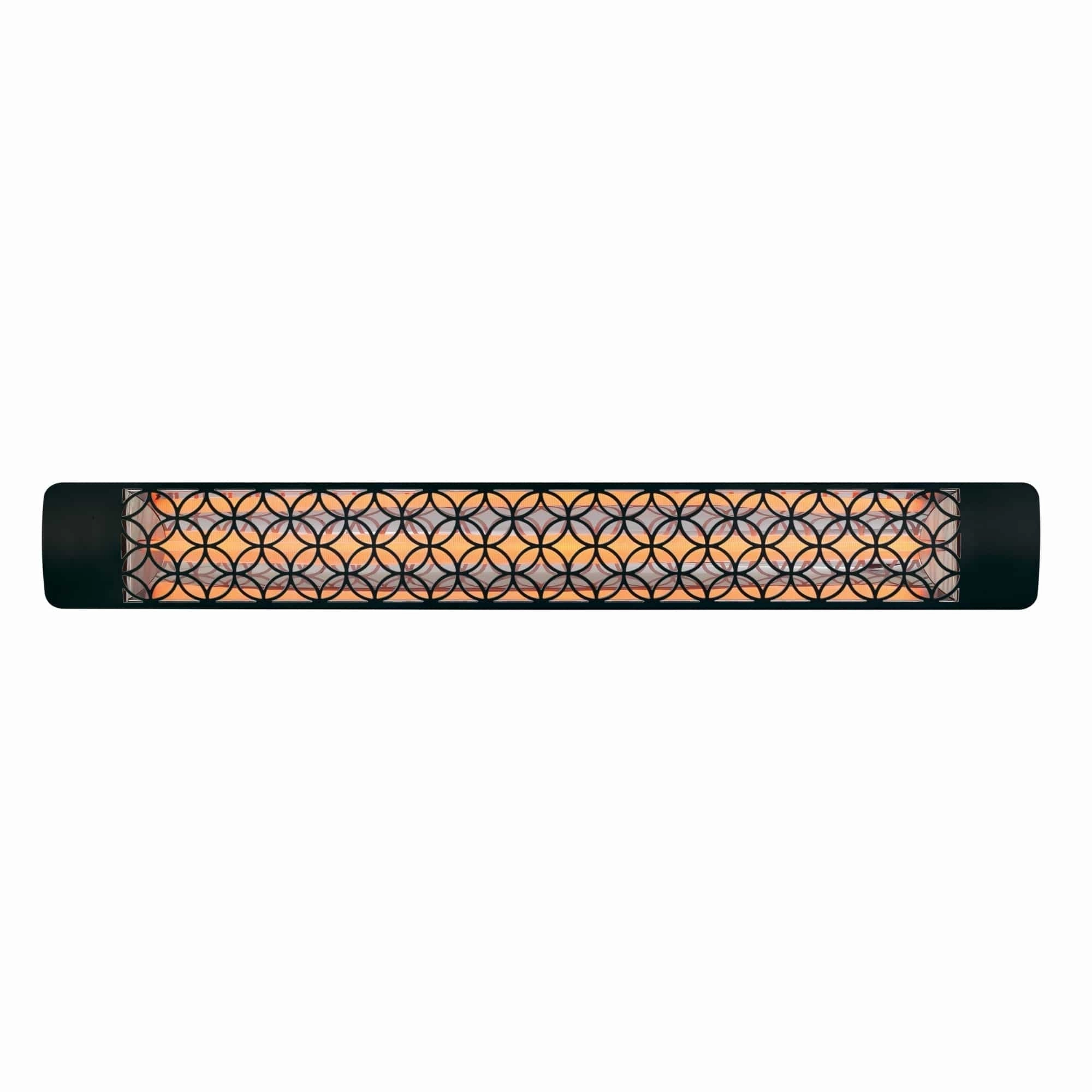 Eurofase EF30 Series 61-inch Black Stainless Steel Single Element  3000 Watt 240V Electric Patio Heater with Decor Plate