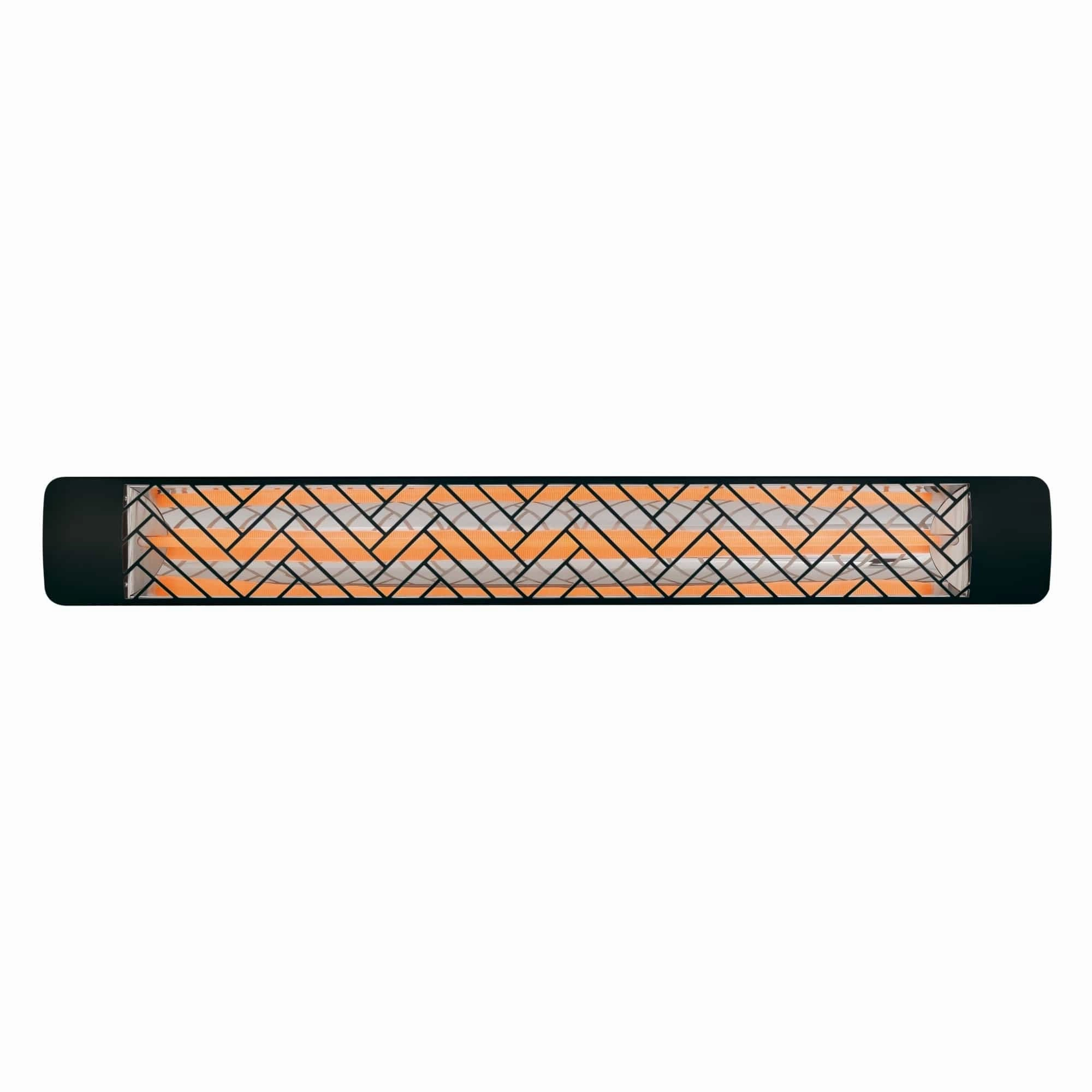 Eurofase EF30 Series 61-inch Black Stainless Steel Single Element  3000 Watt 240V Electric Patio Heater with Decor Plate