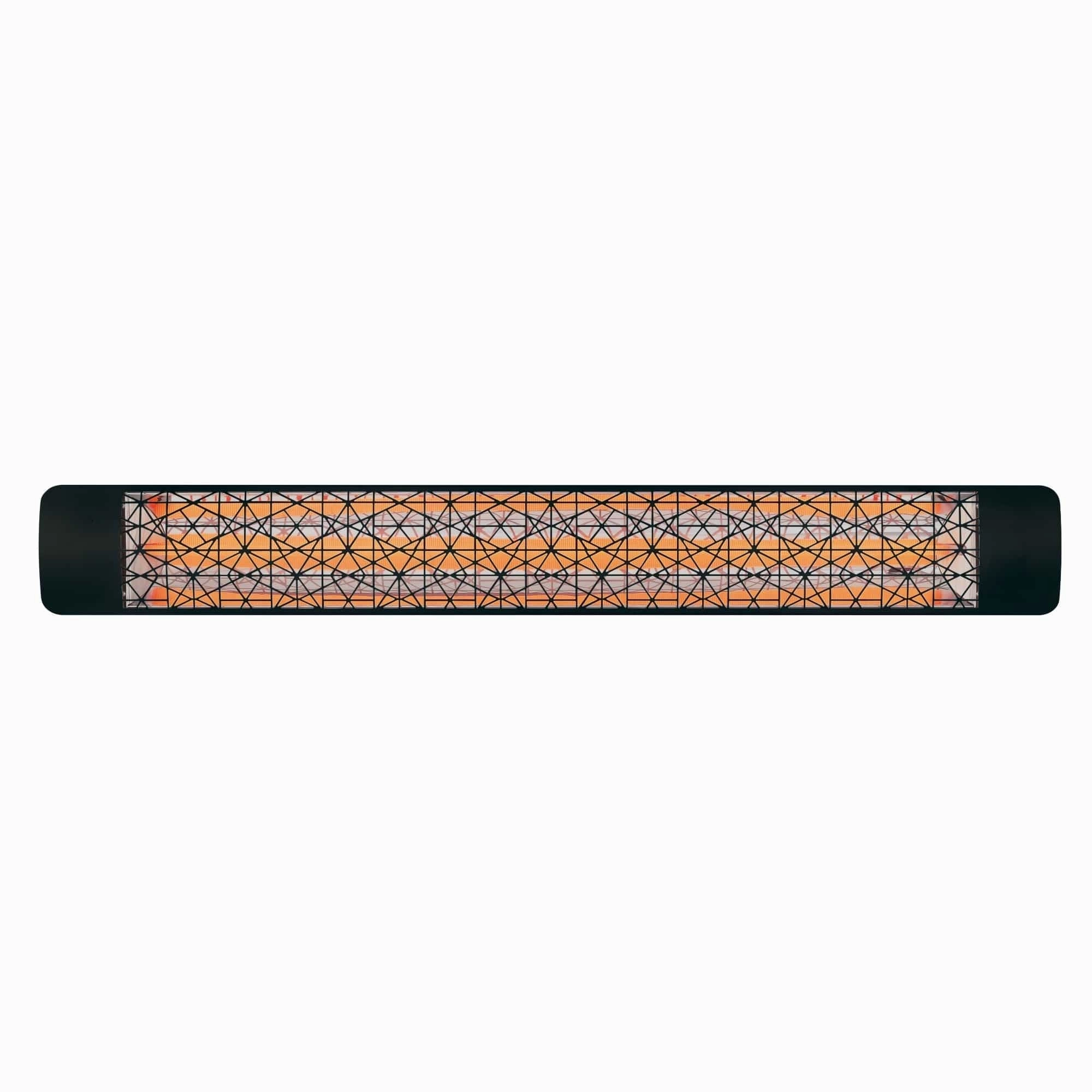 Eurofase EF30 Series 61-inch Black Stainless Steel Single Element  3000 Watt 240V Electric Patio Heater with Decor Plate