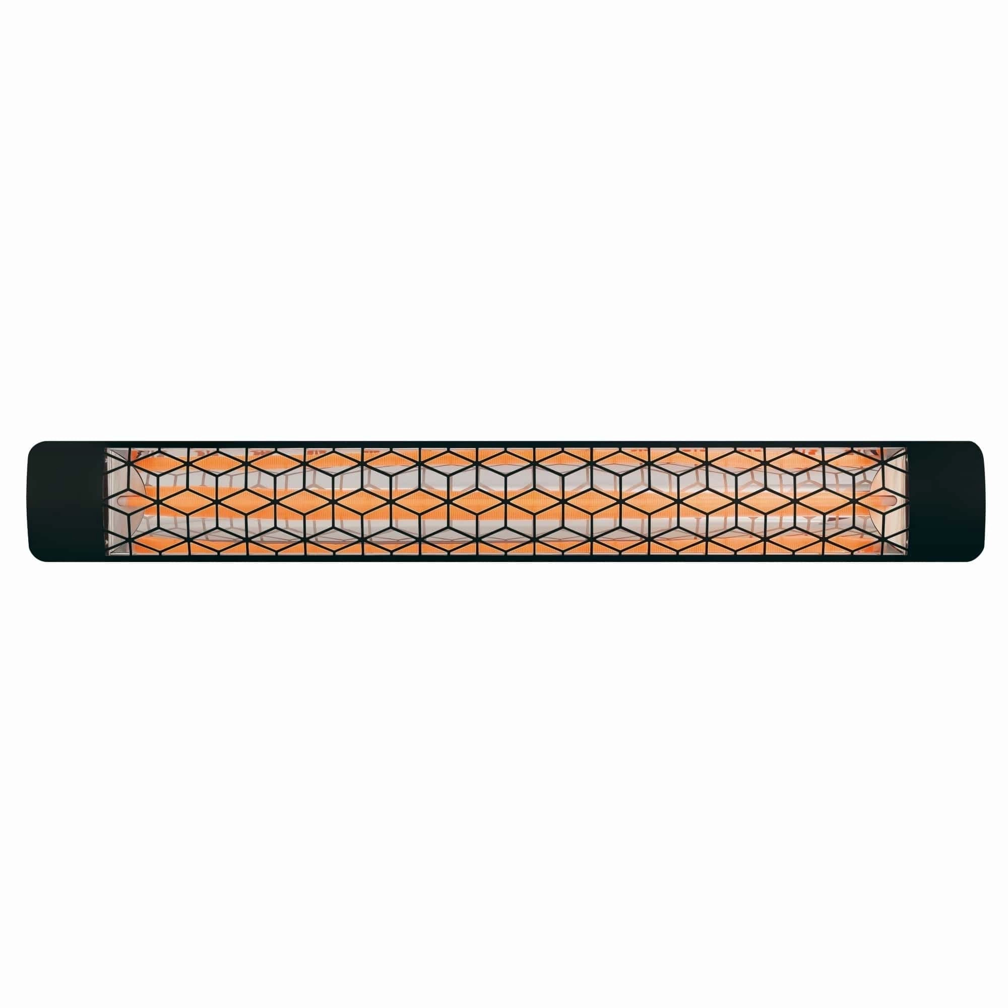 Eurofase EF30 Series 61-inch Black Stainless Steel Single Element  3000 Watt 277V Electric Patio Heater with Decor Plate