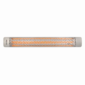 Eurofase EF30 Series 61-inch Stainless Steel Single Element 3000 Watt Electric 240V Patio Heater with Decor Plateweatherproof outdoor heater