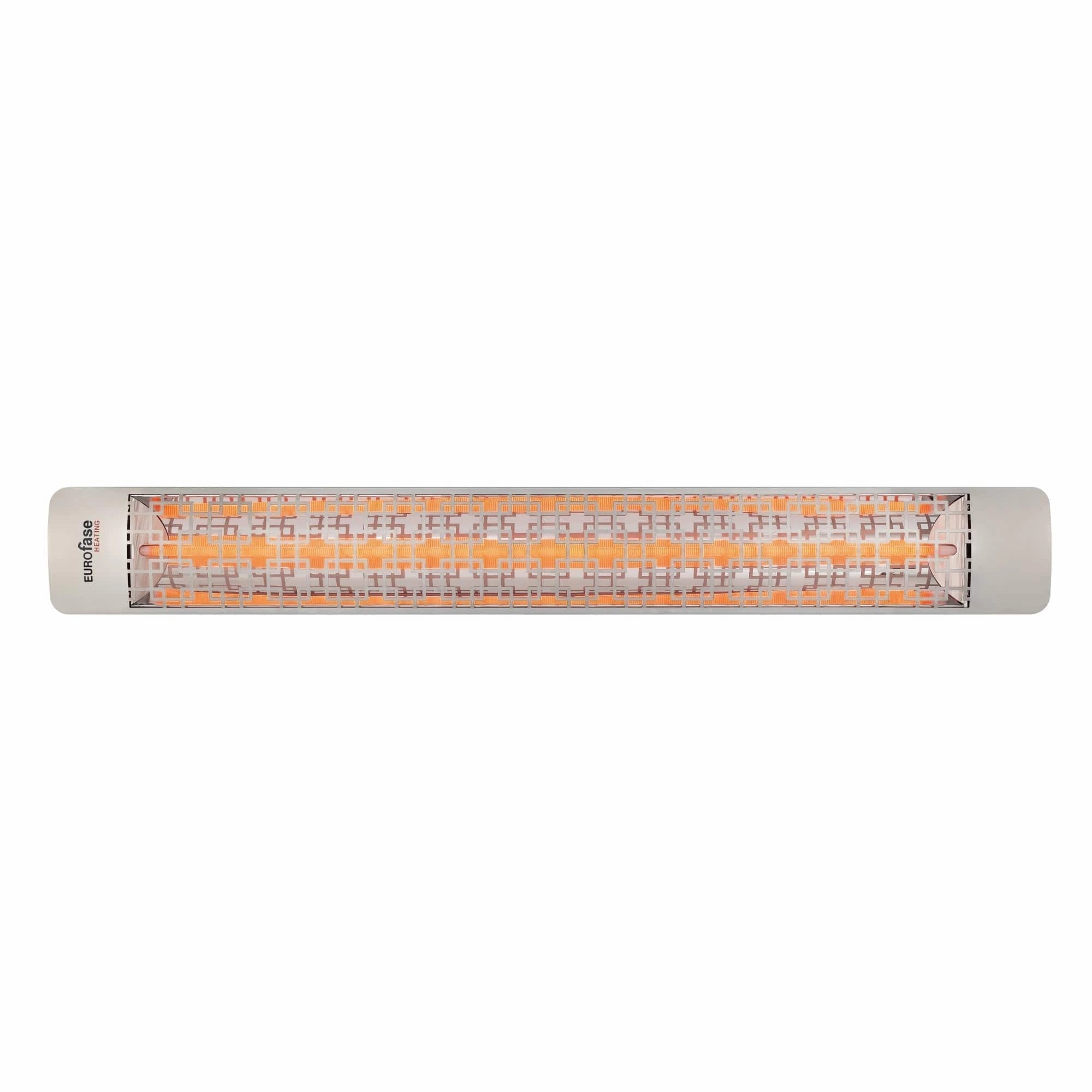 Eurofase EF30 Series 61-inch Stainless Steel Single Element 3000 Watt Electric 240V Patio Heater with Decor Plate