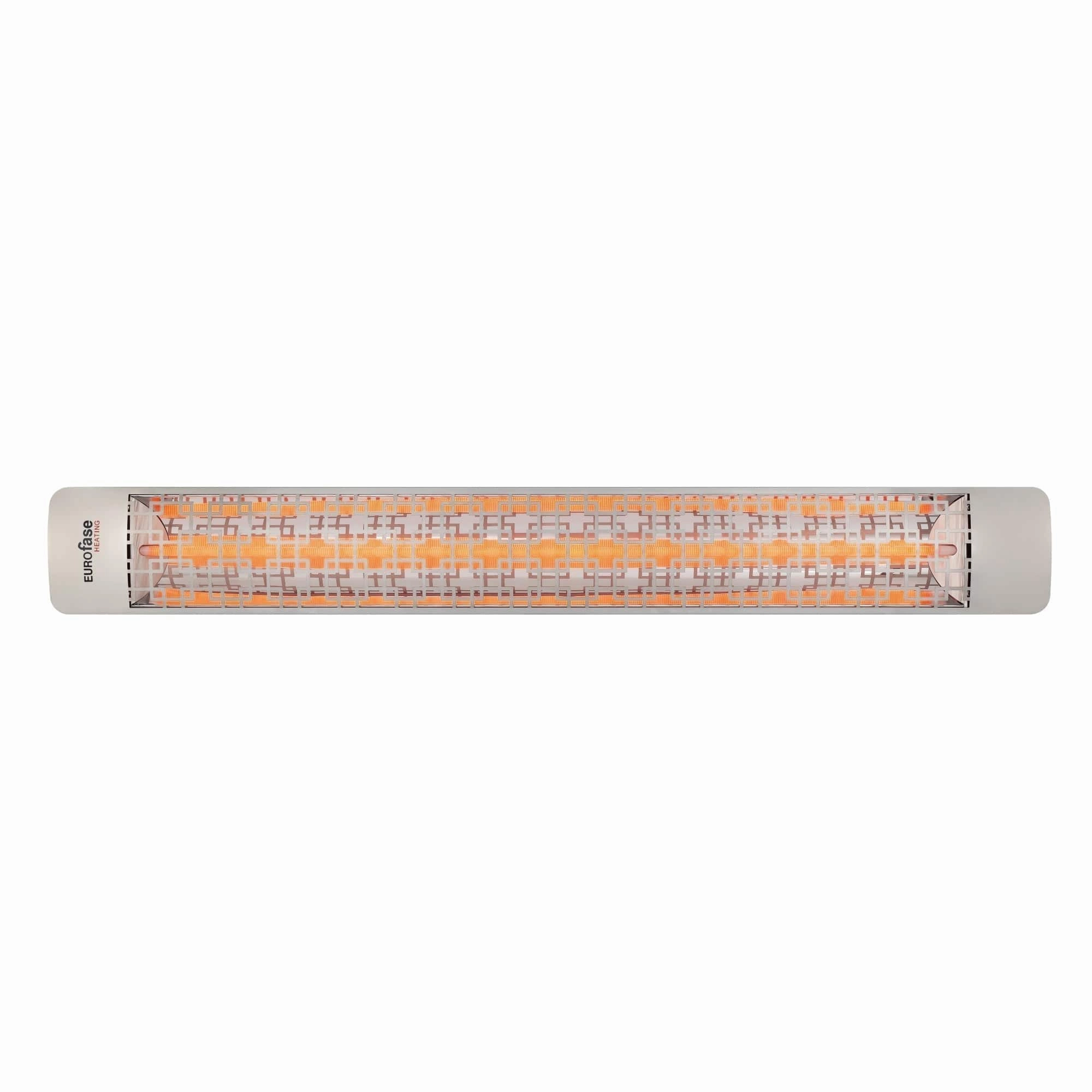 Eurofase EF30 Series 61-inch Stainless Steel Single Element 3000 Watt Electric 480V Patio Heater with Decor Plate