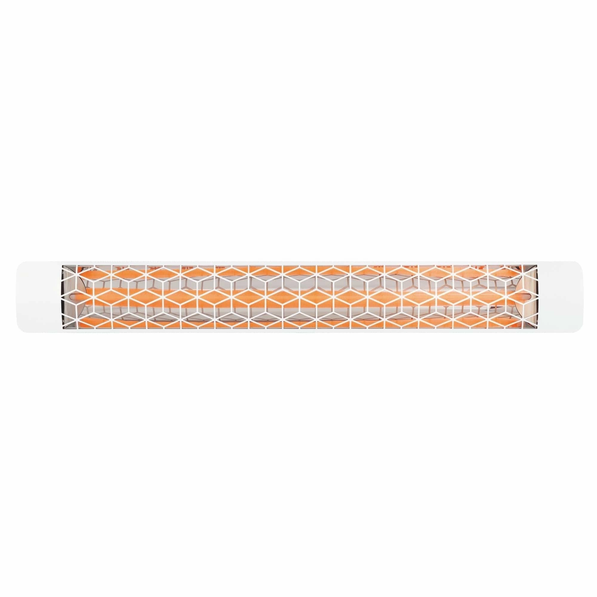 Eurofase EF30 Series 61-inch White Stainless Steel Single Element 3000 Watt 240V Heater Electric Patio Heater with Decor Plate