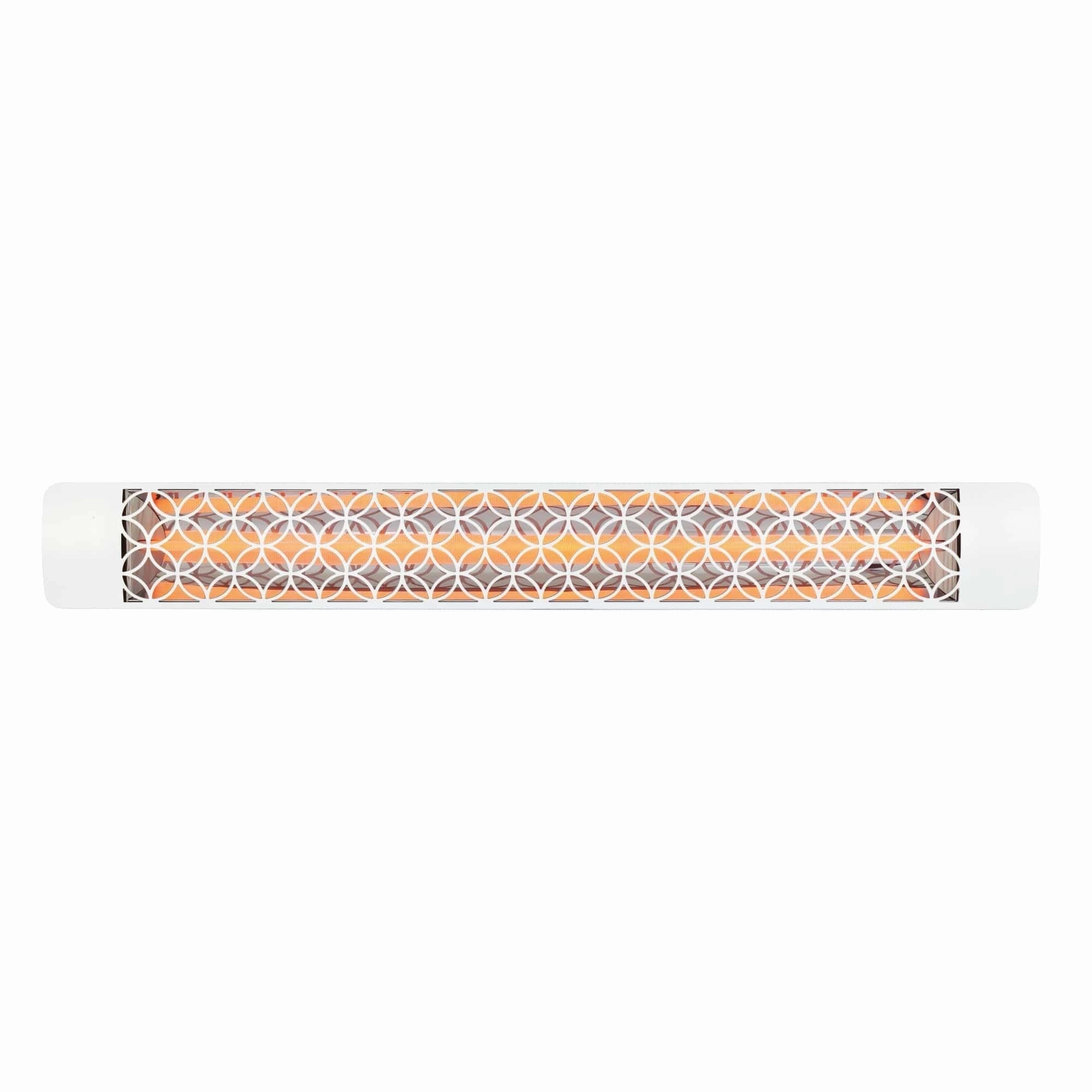Eurofase EF30 Series 61-inch White Stainless Steel Single Element 3000 Watt 240V Heater Electric Patio Heater with Decor Plateweatherproof outdoor heater