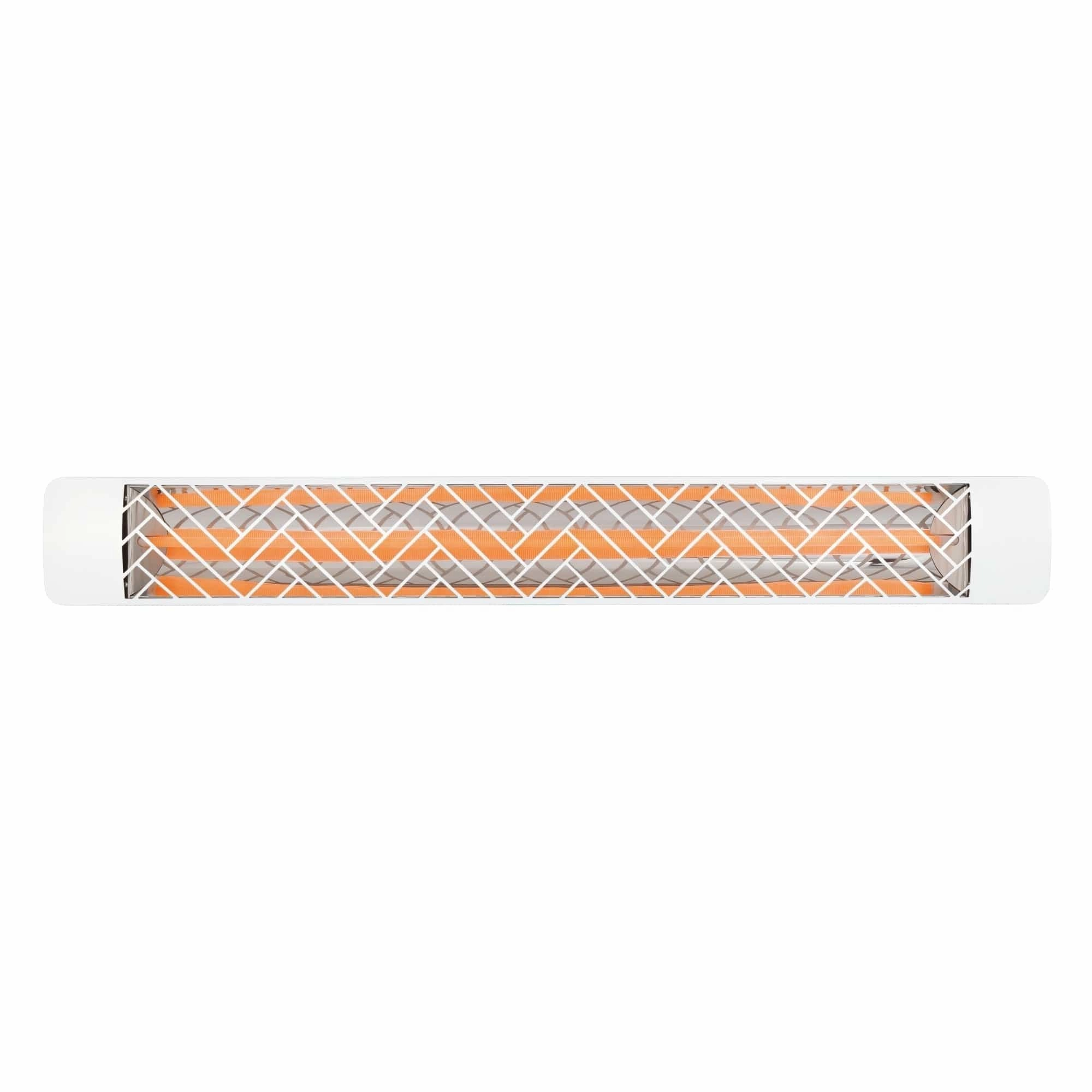Eurofase EF30 Series 61-inch White Stainless Steel Single Element 3000 Watt 277V Heater Electric Patio Heater with Decor Plate