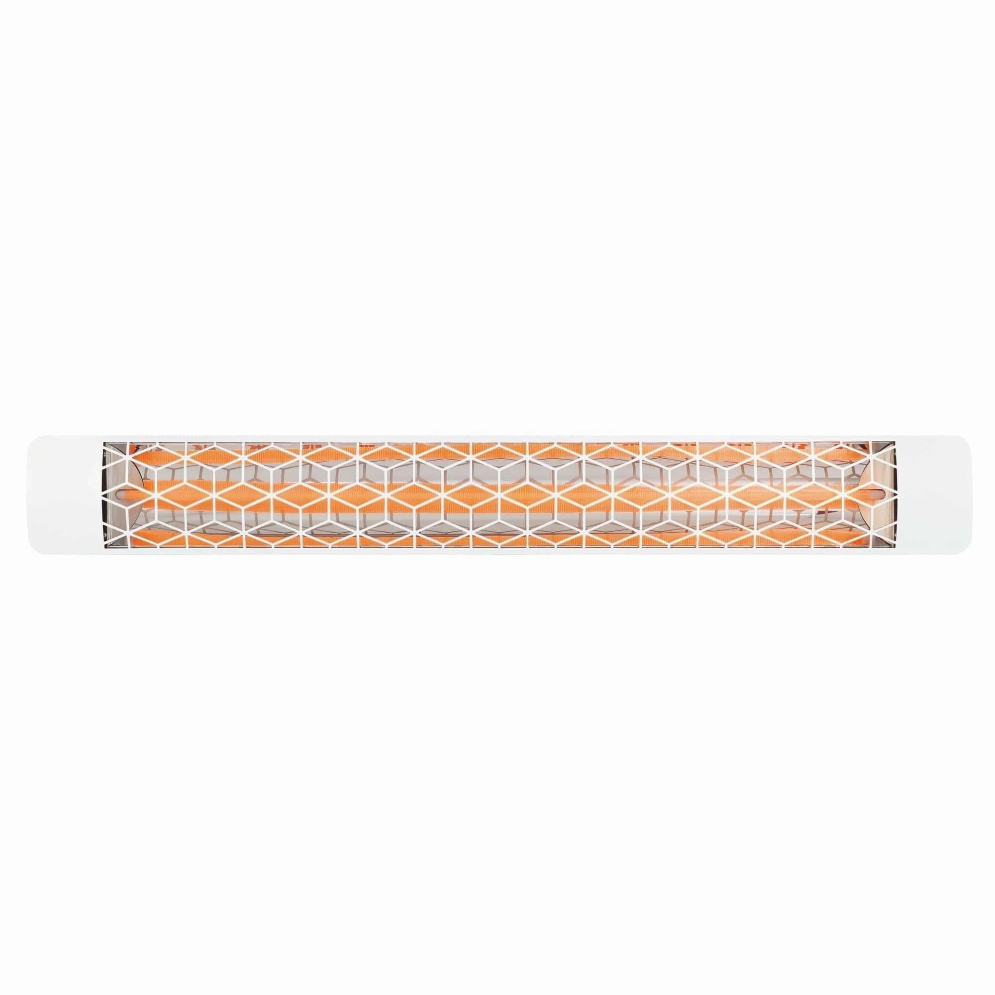 Eurofase EF30 Series 61-inch White Stainless Steel Single Element 3000 Watt 480V Heater Electric Patio Heater with Decor Plate
