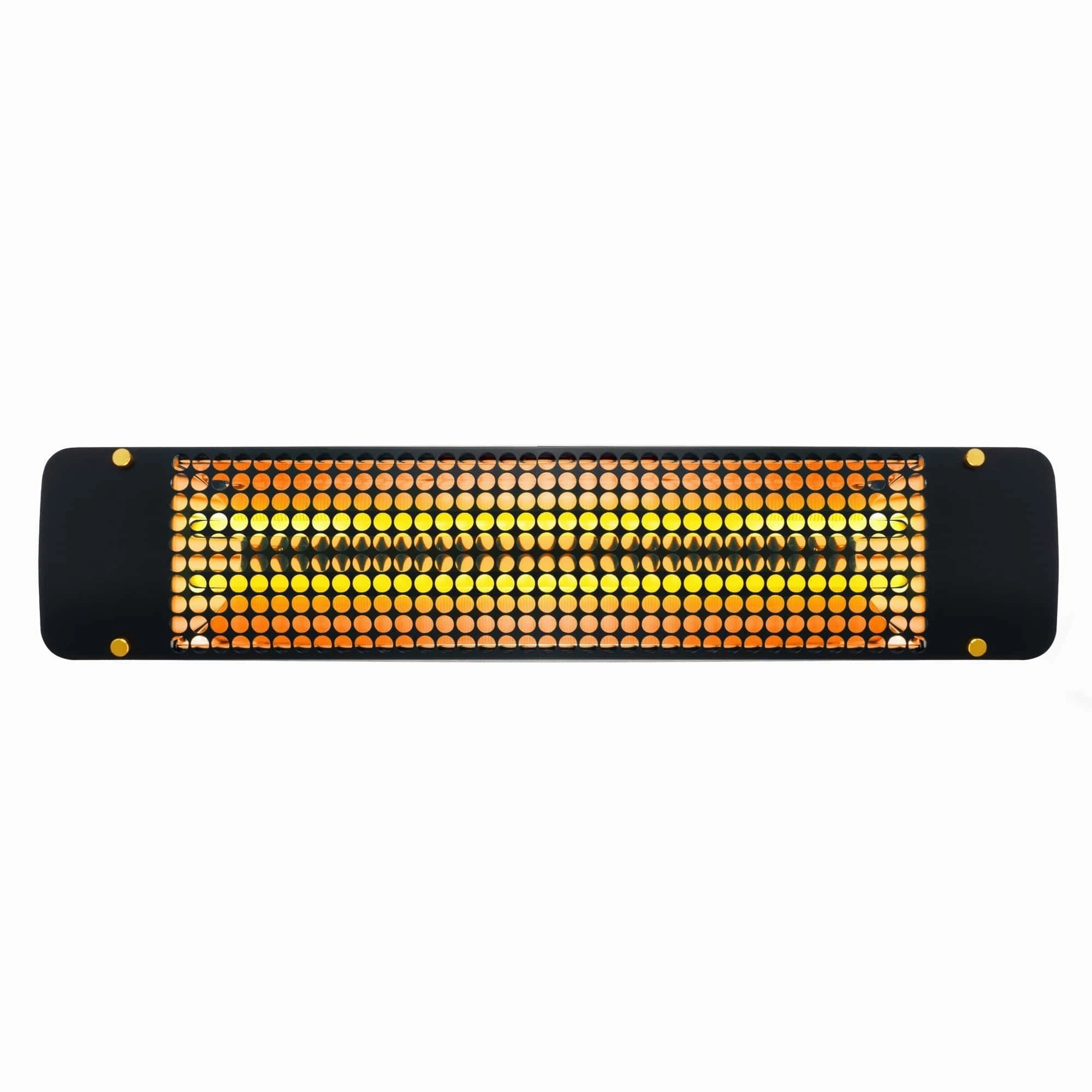 Eurofase EF40 Series 39-inch Black Stainless Steel Dual Element 4000 Watt 208V Electric Patio Heater with Decor Plate