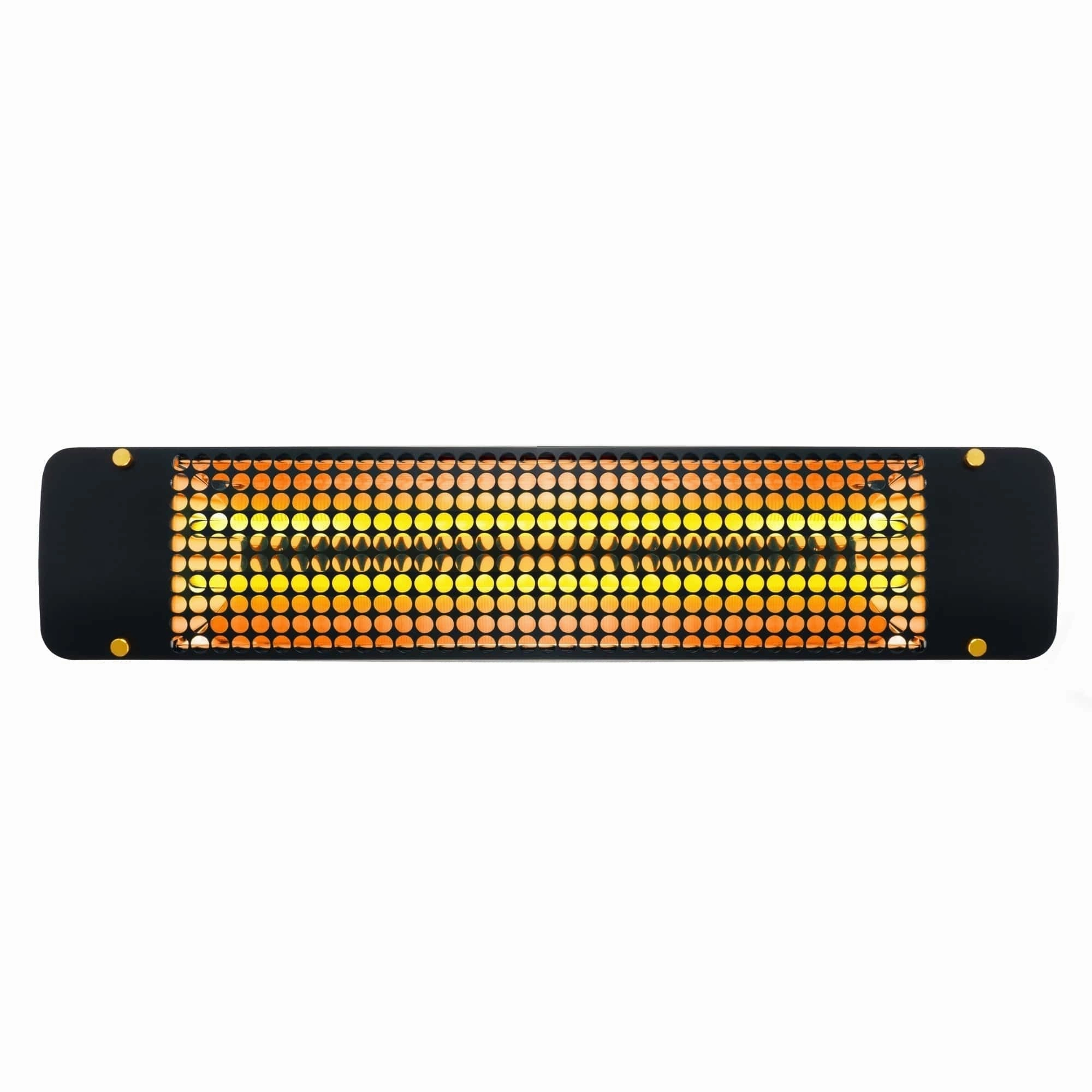 Eurofase EF40 Series 39-inch Black Stainless Steel Dual Element 4000 Watt 277V Electric Patio Heater with Decor Plate