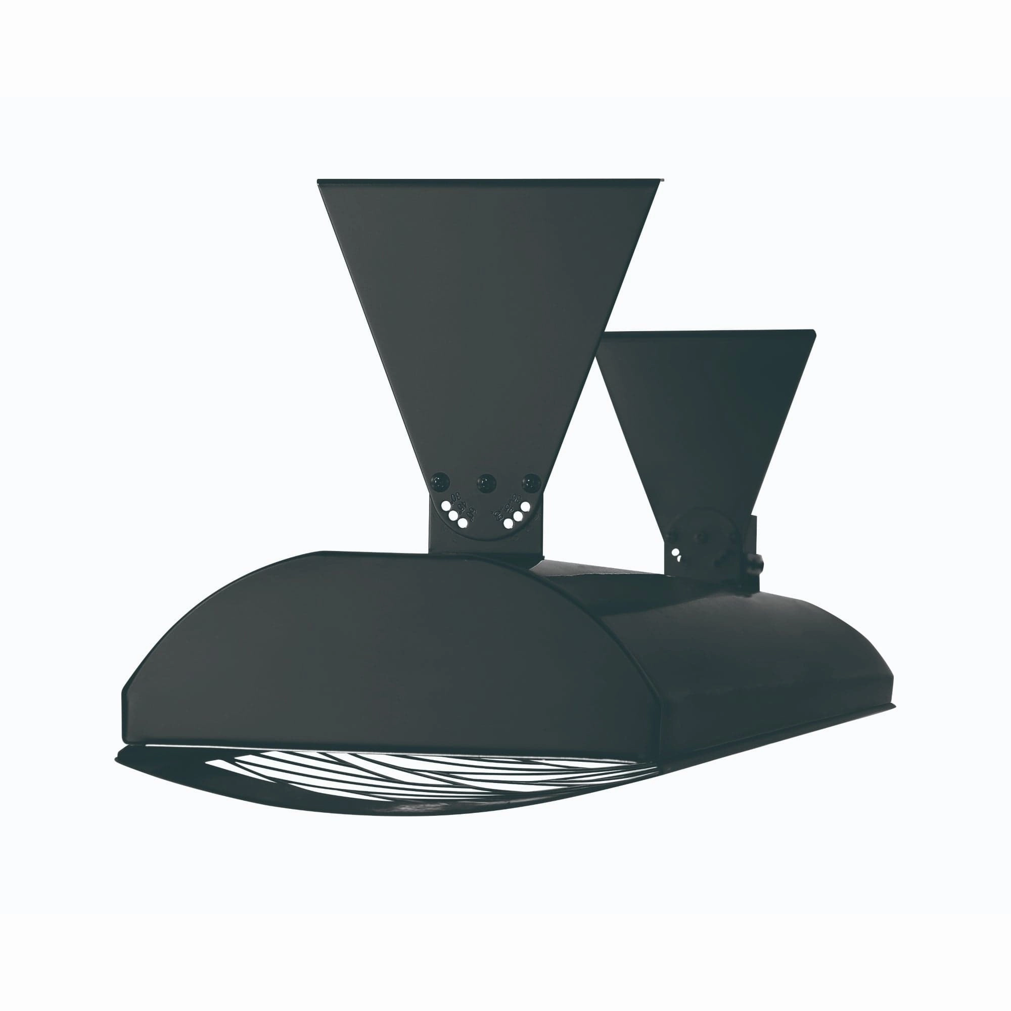 Eurofase EF40 Series 39-inch Black Stainless Steel Dual Element 4000 Watt Electric Patio Heater