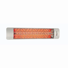 Eurofase EF40 Series 39-inch Stainless Steel Dual Element 4000 Watt 480V Electric Patio Heater with Decor Plateweatherproof outdoor heater
