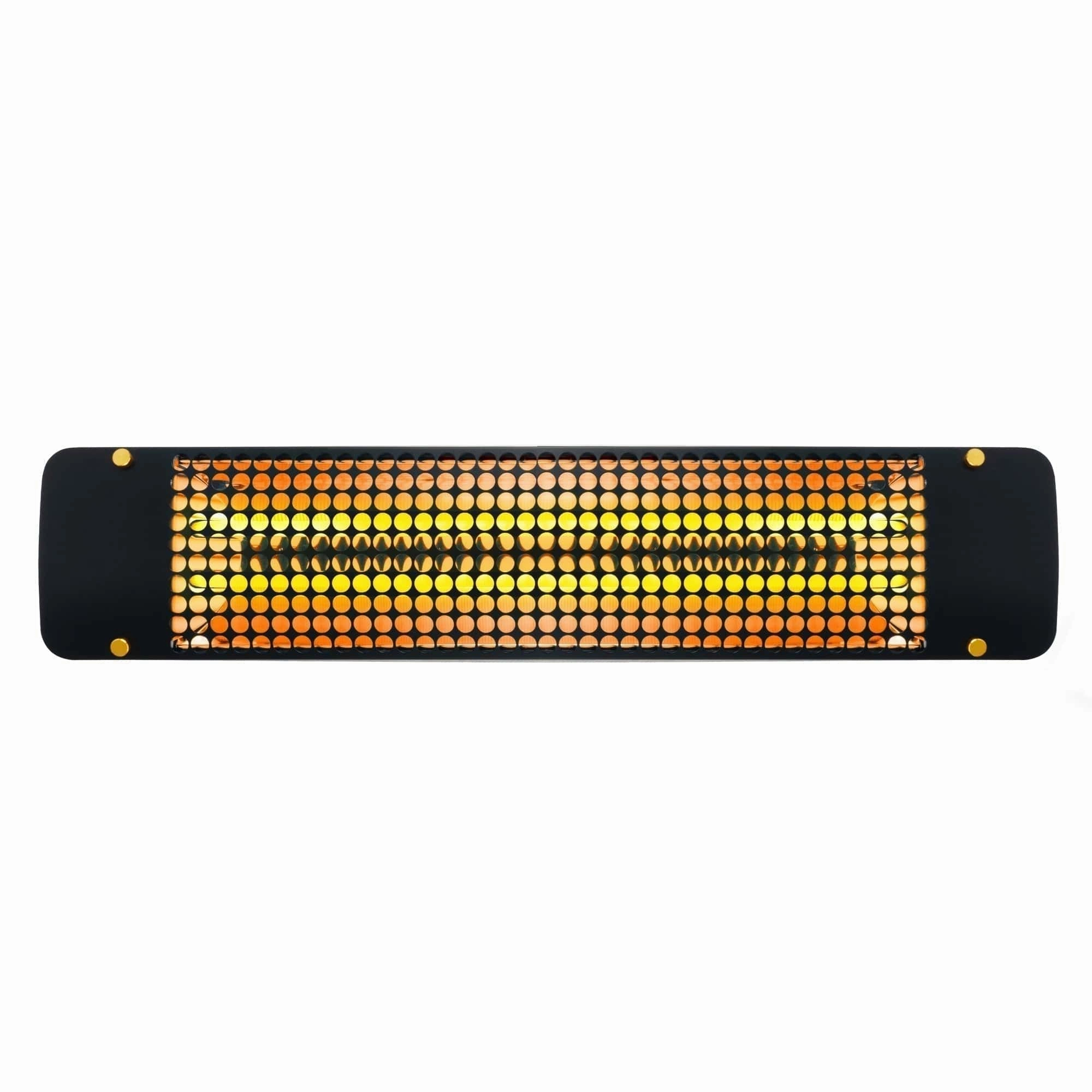 Eurofase EF50 Series 39-inch Black Stainless Steel Dual Element 5000 Watt 240V Electric Patio Heater with Decor Plate